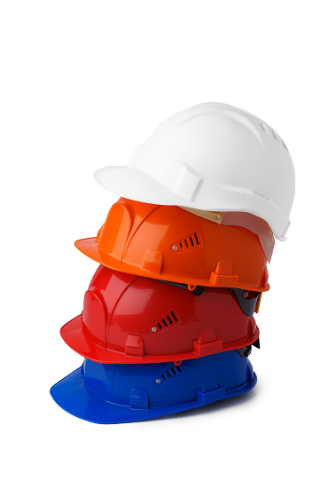 pile-plastic-safety-hardhats-isolated-white-background 1